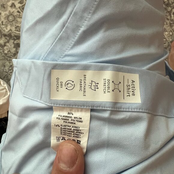 Xacus Men's Button Down Stretch Shirt - Regular Fit - Picture 2 of 2